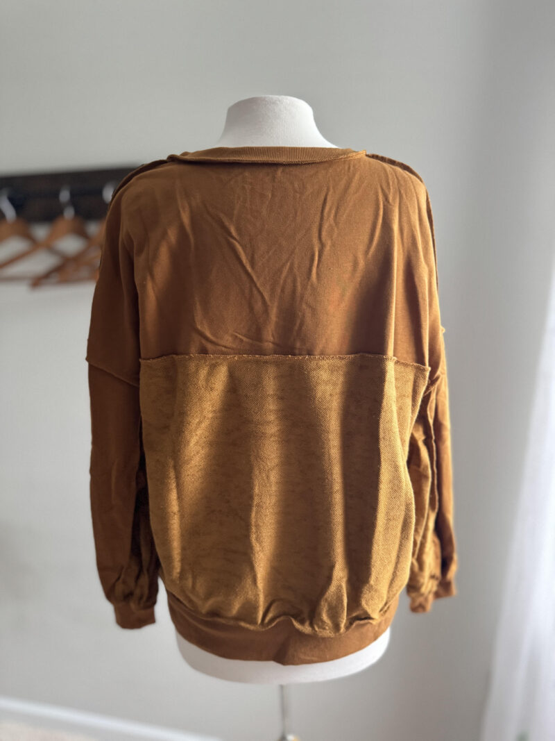 Cozy Canyon Buttoned Sweatshirt - Image 4